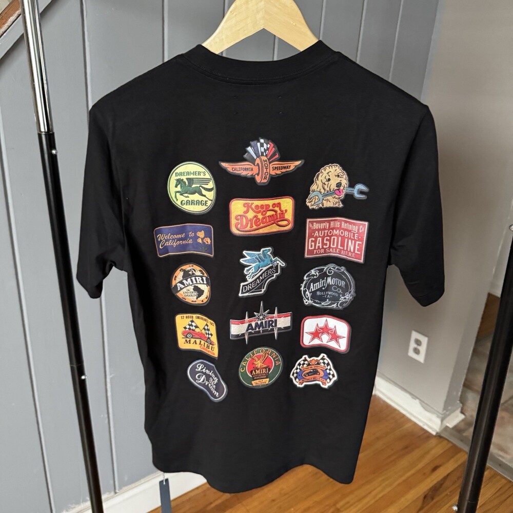 Amiri Station Patch Graphic Black T-Shirt Men Size Xs Authentic Receipt included - Picture 3 of 14